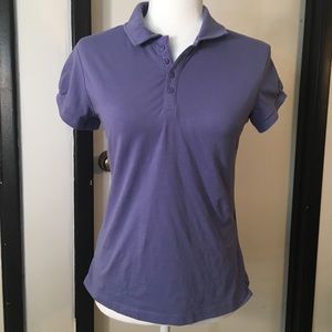 Periwinkle collared Columbia Omni-wick shirt